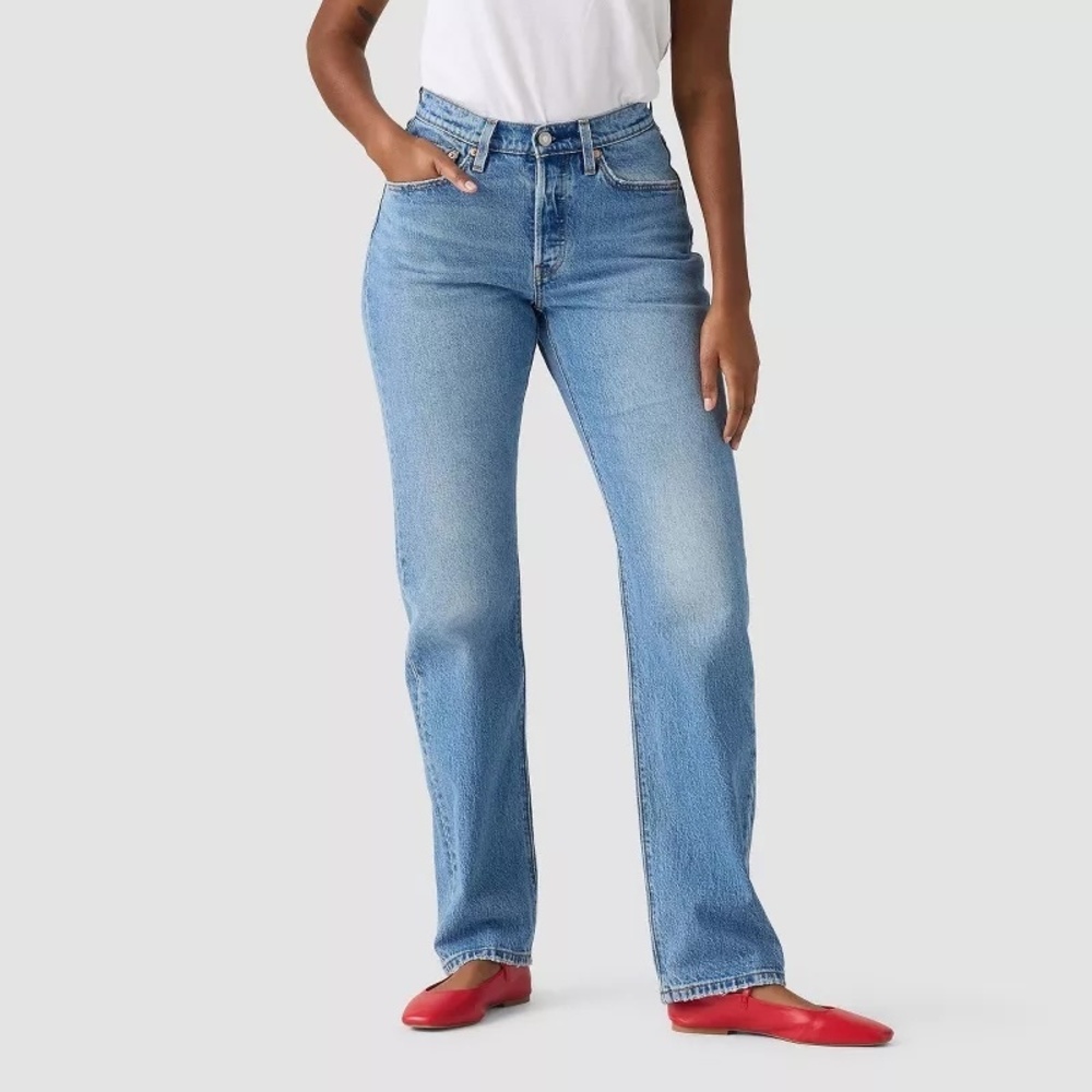 NWT Levi's 501 Curve Straight Jeans Play On Ref Curvy Fit 28